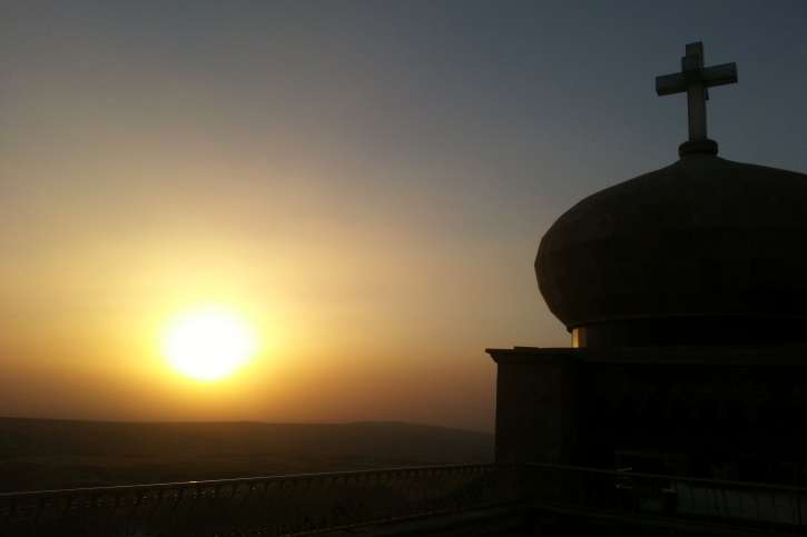 Sonnenuntergang über Mossul.