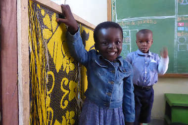 2 Kinder im Kindergarten in Sokodé