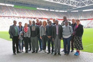 Mitarbeiter von action medeor Deutschland, Tansania und Malawi zu Gast in der ESPRIT arena.