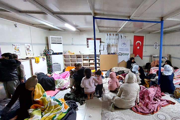 In der türkischen Stadt Kilis werden die Menschen in Notunterkünften untergebracht 