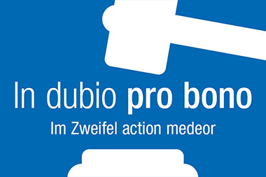 Bussegeldanzeige "In dubio pro bono"