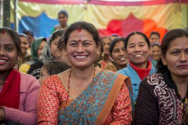 action medeor in Nepal beim Internationalen Weltfrauentag