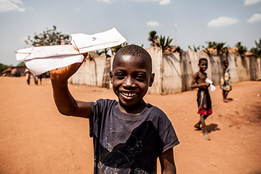 Junge in einem Projekt in Togo